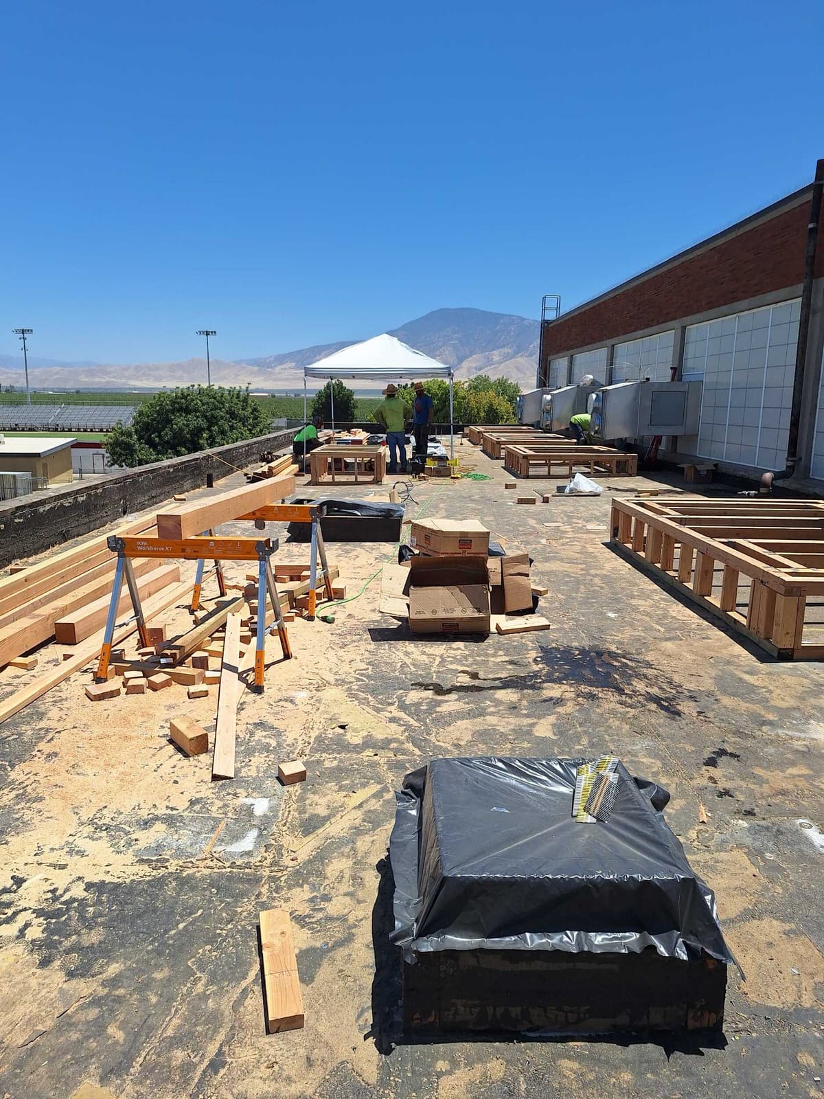 Arvin High School Gymnasium - Full HVAC Replacement construction photo