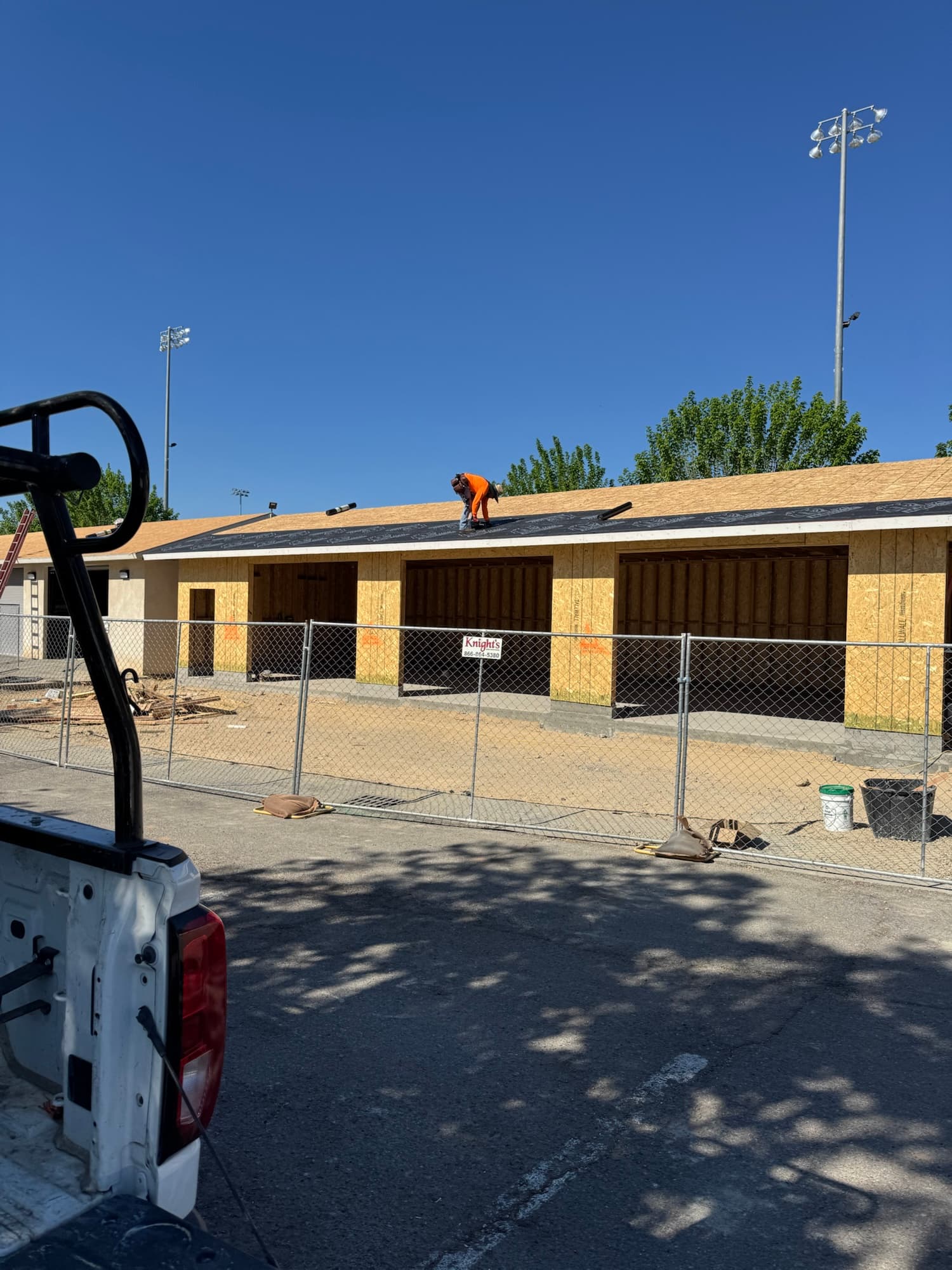 Taft Union HSD - Golf-Cart Warehouse construction photo